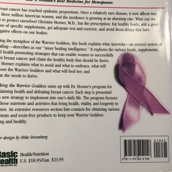 Waking the Warrior Godess  Dr Christine Horner paperback Breast Cancer USED BOOK - Picture 3 of 11